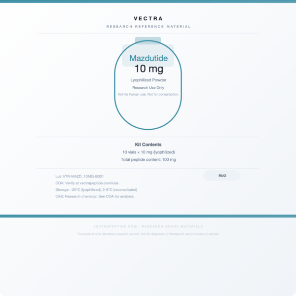 Mazdutide 10 mg Research Reference - Draft