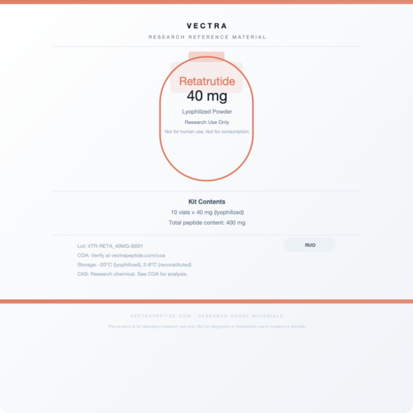 Retatrutide 40 mg Research Reference - Draft
