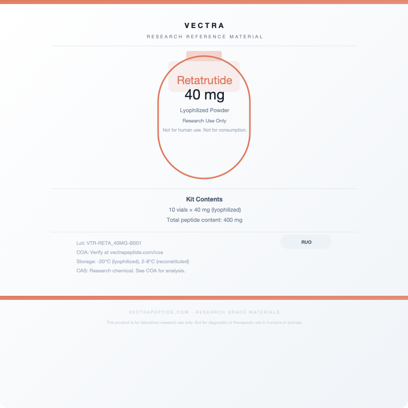 Retatrutide 40 mg Research Reference - Draft - Image 1