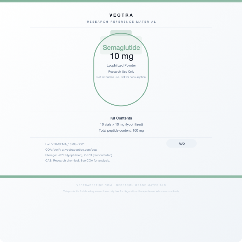 Semaglutide 10 mg Research Reference - Draft - Image 1