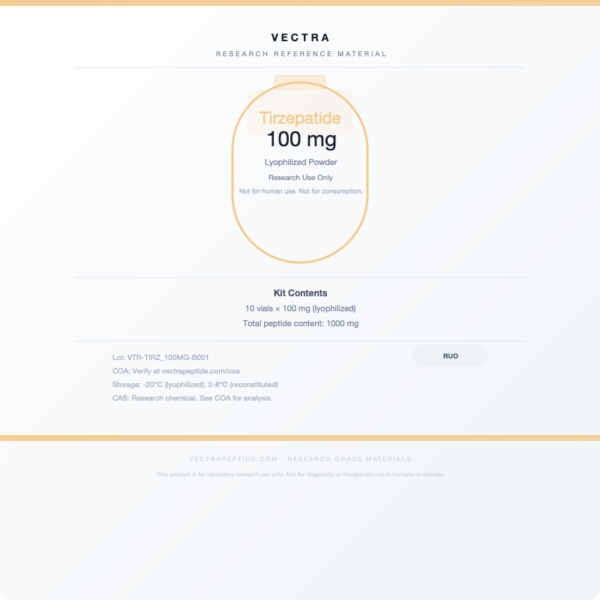 Tirzepatide 100 mg Research Reference - Draft