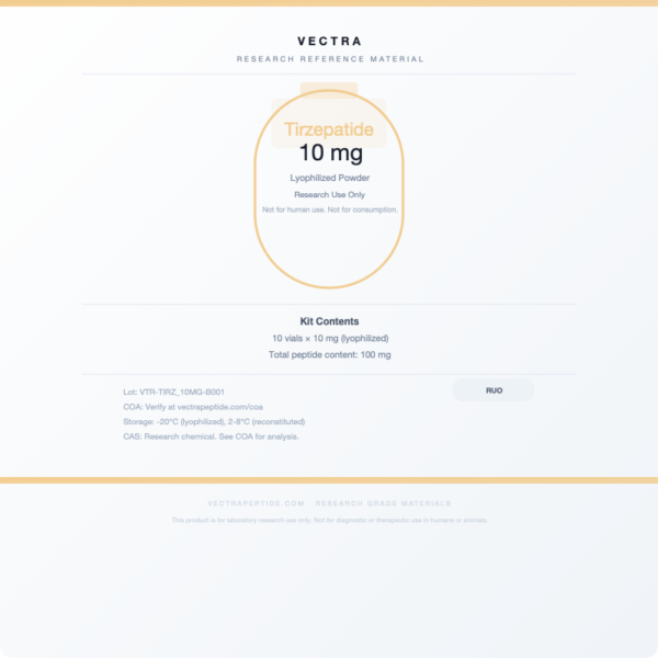Tirzepatide 10 mg Research Reference - Draft