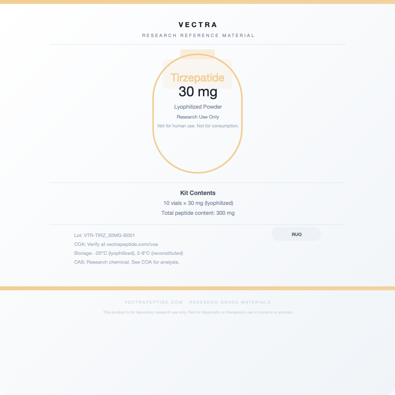 Tirzepatide 30 mg Research Reference - Draft - Image 1