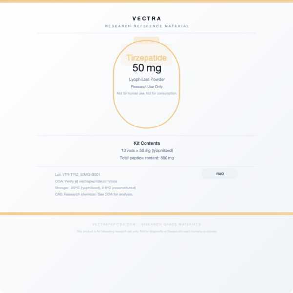 Tirzepatide 50 mg Research Reference - Draft